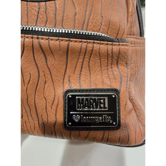 Loungefly Marvel Guardians Of The Galaxy Tree Stump Groot Mini Backpack - Picture 2 of 7